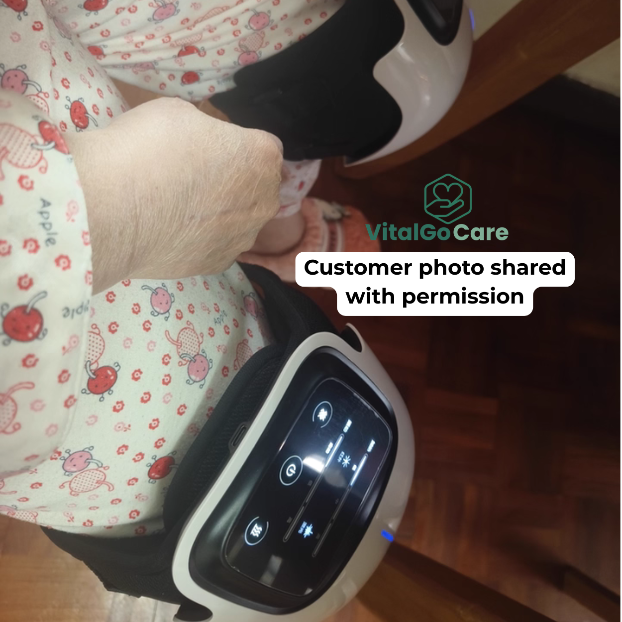 VitalGo KneeRelief Pro heat and vibration knee massager