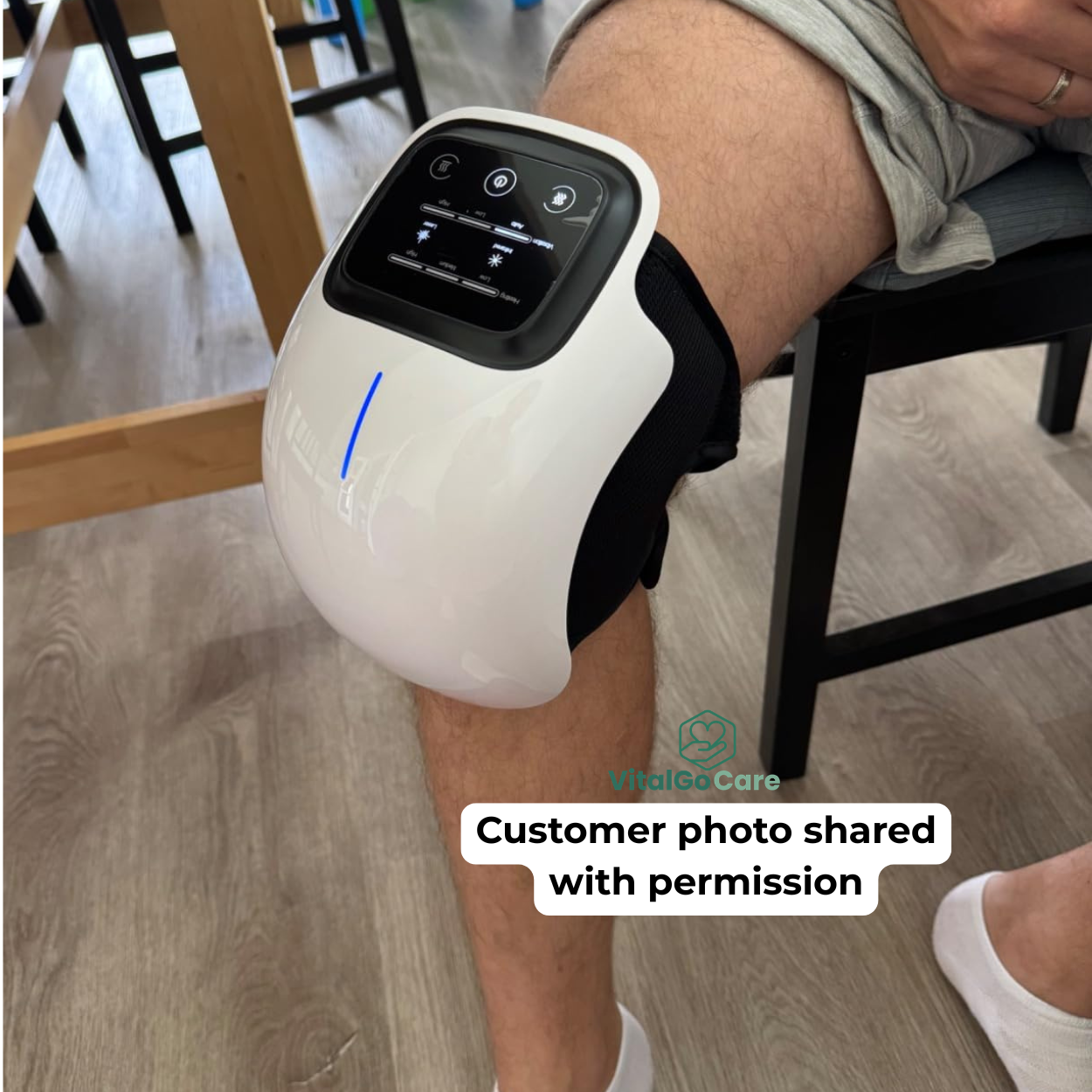 VitalGo KneeRelief Pro heat and vibration knee massager