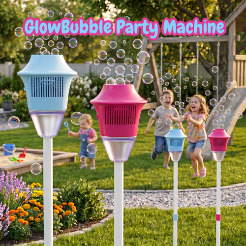 Bubble Machine Gun - Automatic Rocket Bubble Blower for Kids Party and Outdoor Fun