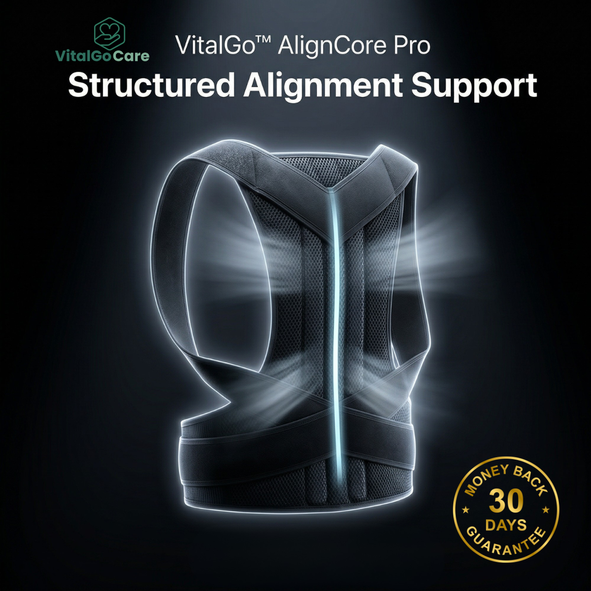 VitalGo™ AlignCore Pro - Everyday Posture Support