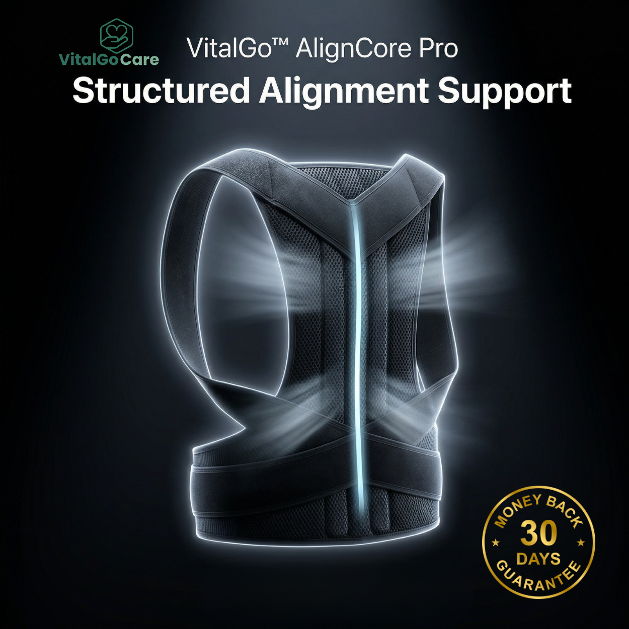 VitalGo™ AlignCore Pro - Everyday Posture Support
